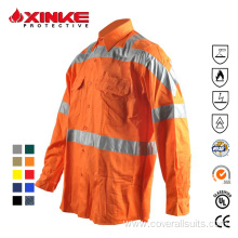 Cotton Material Long Sleeve Fire Retardant Shirts